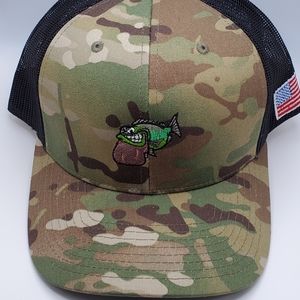 Hat Yupoong the classics camouflage fish hat bass fishing snap‎ back